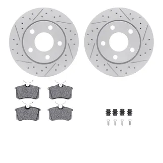 R1 Concepts WBUH1-73016 Brake Rotors - Carbon Coated - D/S W/ Optimum Oe Pads & Hdw